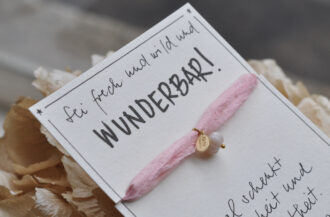 Armband Seide Kürbis Pinkopal